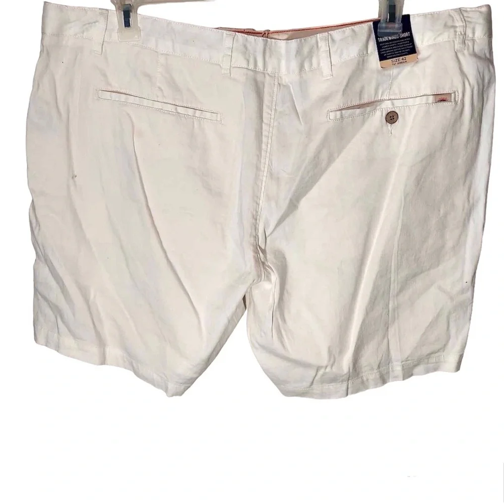 Faherty Tradewinds Mens Cream Linen Blend Shorts Size 42 X 7.5